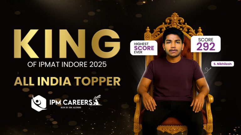 IPMAT 2025: All India Topper, King Of IPMAT Indore 2025