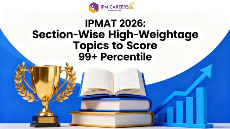 IPMAT 2026: Section-Wise High-Weightage Topics to Score 99+ Percentile