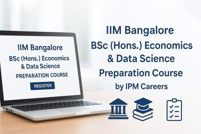 IIM Bangalore BSc (Hons.) Economics & Data Science Preparation Course by IPM Careers