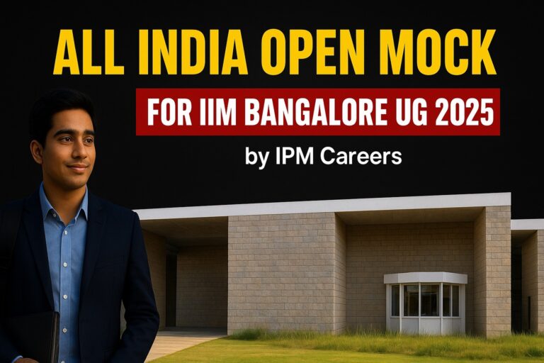 All India Open Mock for IIM Bangalore UG 2025 by IPM Careers