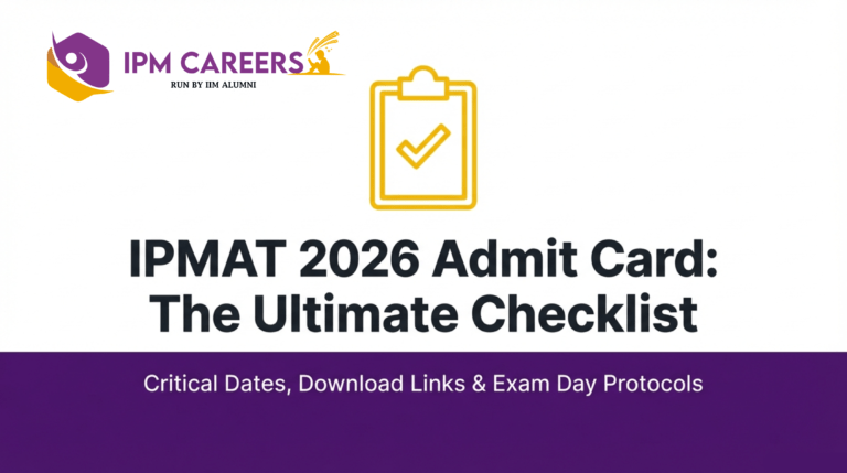 IPMAT 2026 admit card: download here