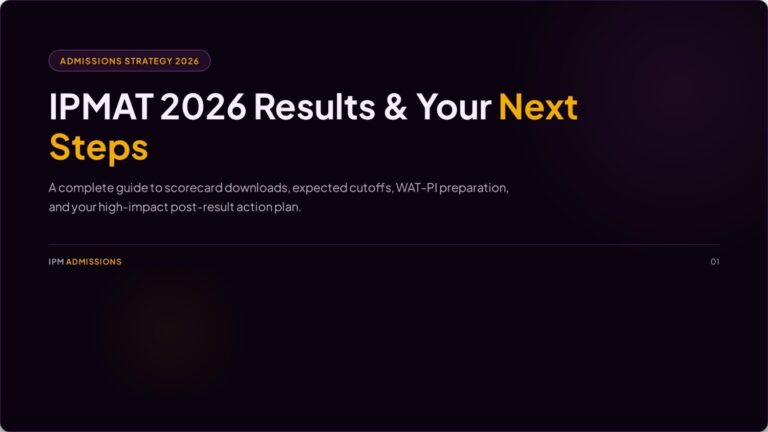 IPMAT 2026 Results: Scorecard Download, Cutoff, Merit List & Your Next Steps