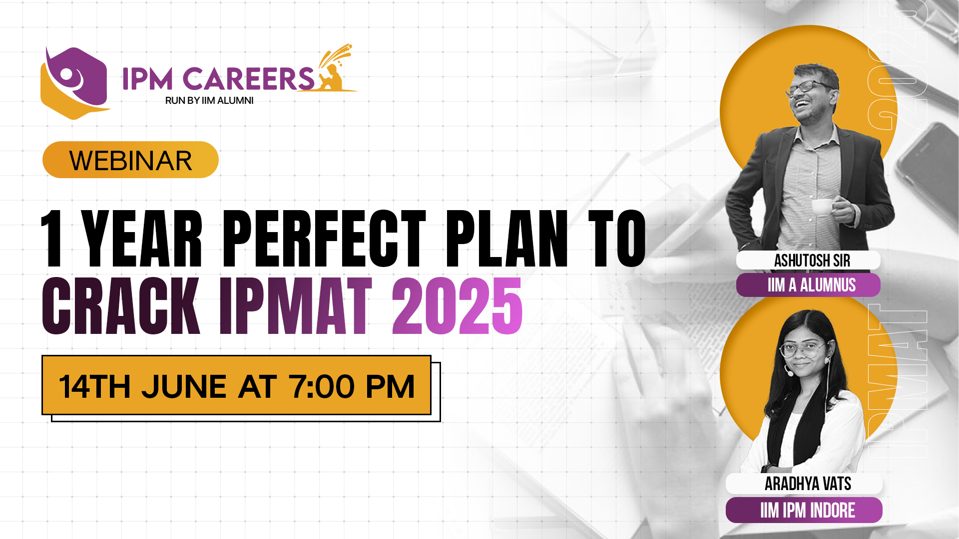 1 year Perfect plan to crack IPMAT 2025
